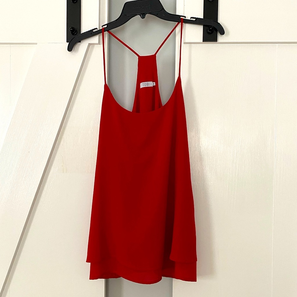Tobi red tank top